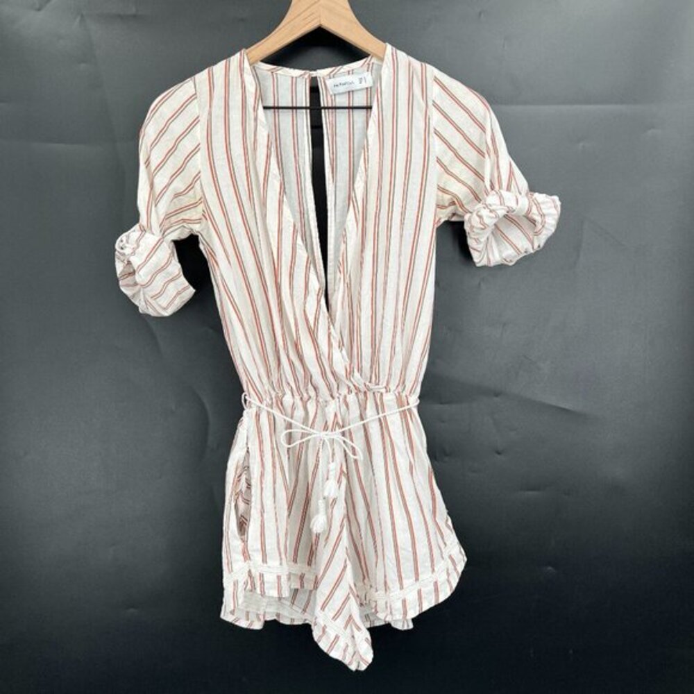 Faithful the Brand‎ Sunkissed striped long sleeve romper beach boho 4